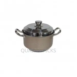 Stainless Steel 8PCS Cookware Saucepan Set- Cream.