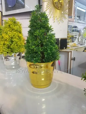Artificial Flowers With Its Flower Pot