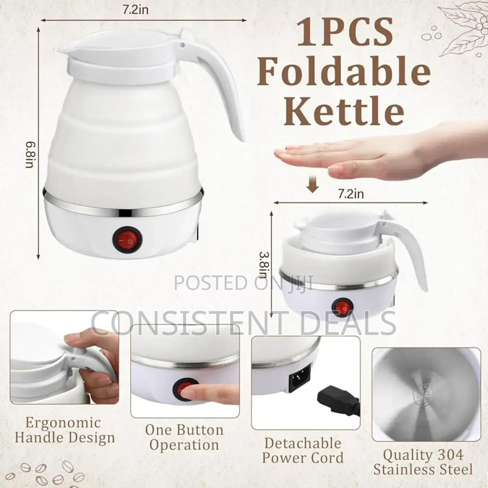 Foldable Electric Water Kettle