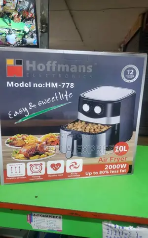 Hoffmans Air Fryer 2000W Up to 80% Less Fat