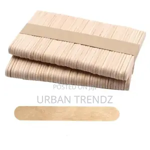 50pcs Wooden Popsicle Ice Cream Lolly Sticks Kids DIY