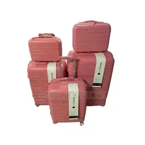 5 Piece Luggage Set Hardside Polypropylene Suitcase