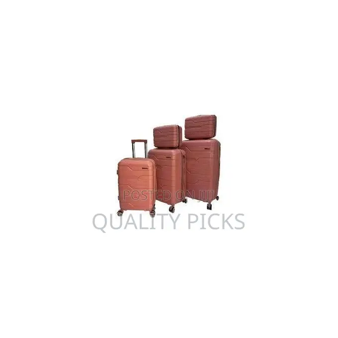 5 Piece Luggage Set Hardside Polypropylene Suitcase