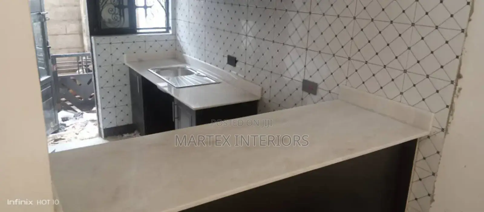 African White Marble for Kitchen