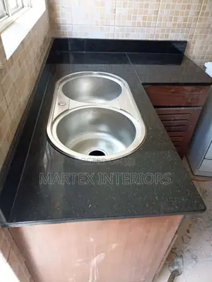 Pearl Black Granite Kitchen Tops