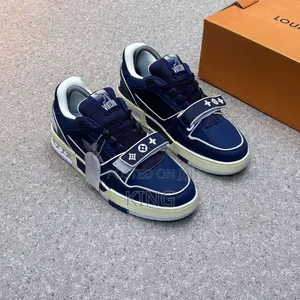 Louise Vuitton Trainers. Navy Mesh Legit