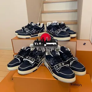Louise Vuitton Trainers. Navy Mesh Prime