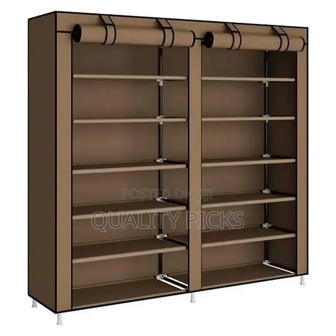 HCX 12 Layer Cloth Cabinet Double Dustproof Shoe Rack