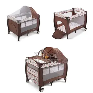 Portable Foldable 4 in 1 Convertible Toddler Iron Playpen