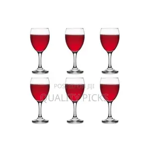 6 Pieces of 300ml Juice, Wine Glasses-Colorless.