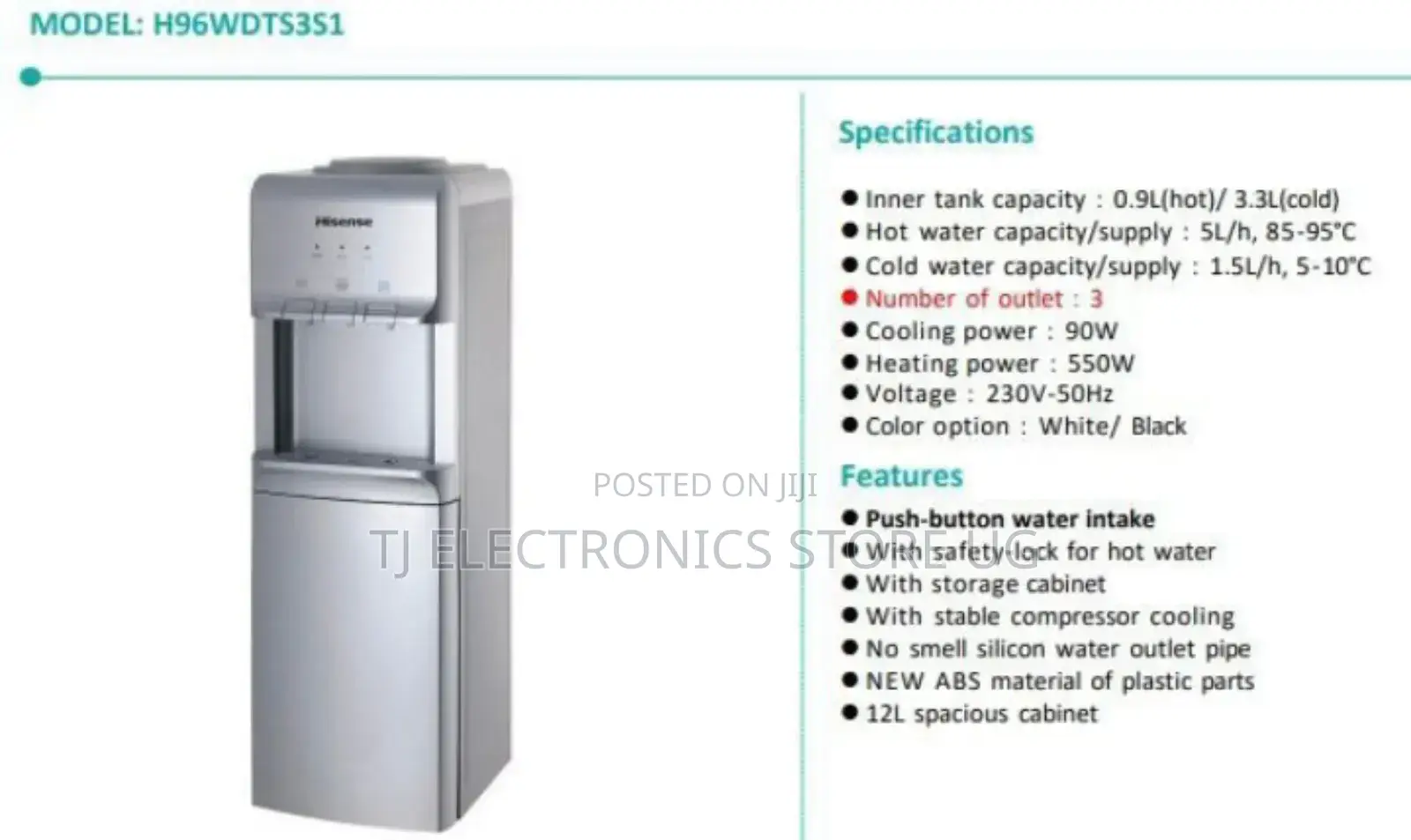 Hisense Water Dispenser H96WDTS3S1