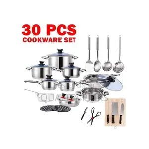 30 Piece Heavy Stainless Steel Saucepans Cookware Pots
