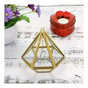 Acrylic Ring Display Holder Geometric Jewelry Box