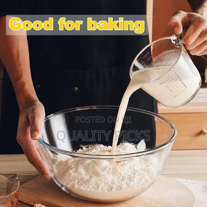 350ml Glass Measuring Cup, 1 1/3-Cup Tempered Glass Liquid