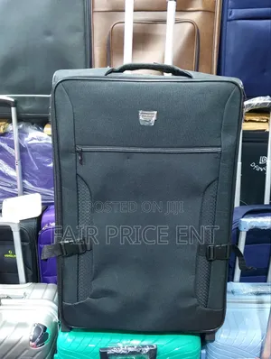 Original Cloth Suitcases. Largest.( Black)