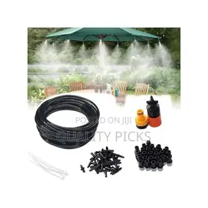 Misting Cooling System Water Spray Kit,Black