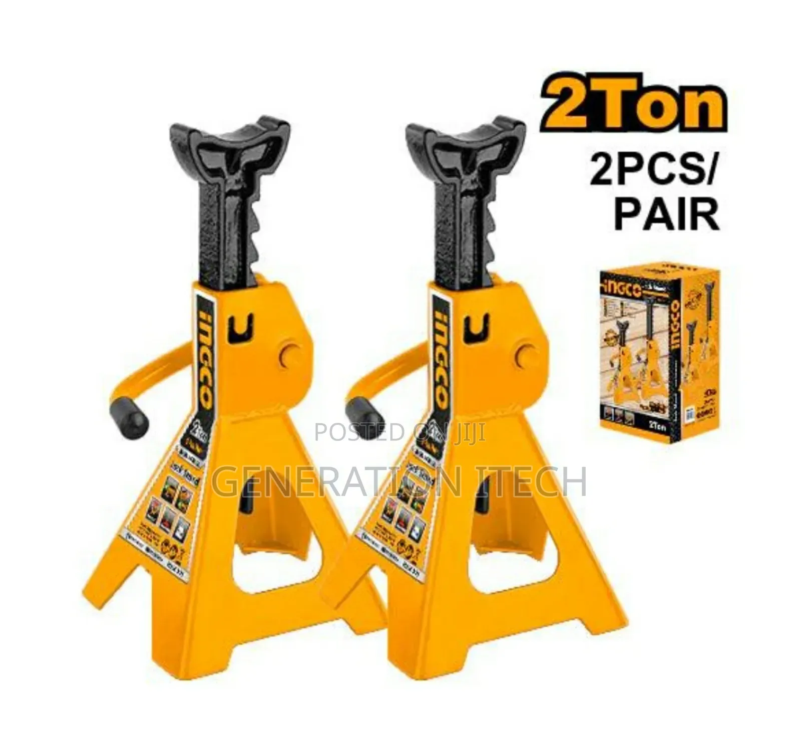 INGCO HJS0201 Jack Stand- 2 Ton ( Pair )