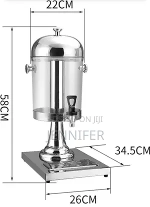 Single Beverage Despenser With Ice Chamber 8ltrs