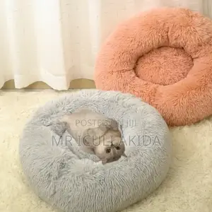 Fluffy Washable Warm Pets/Dog Sleeping Round Bed