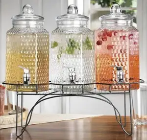 Triple Glass Juice Dispenser