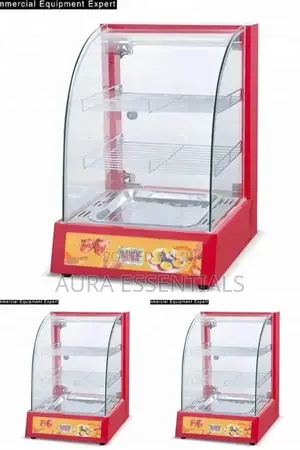 Portable Curve Food Display Warmer
