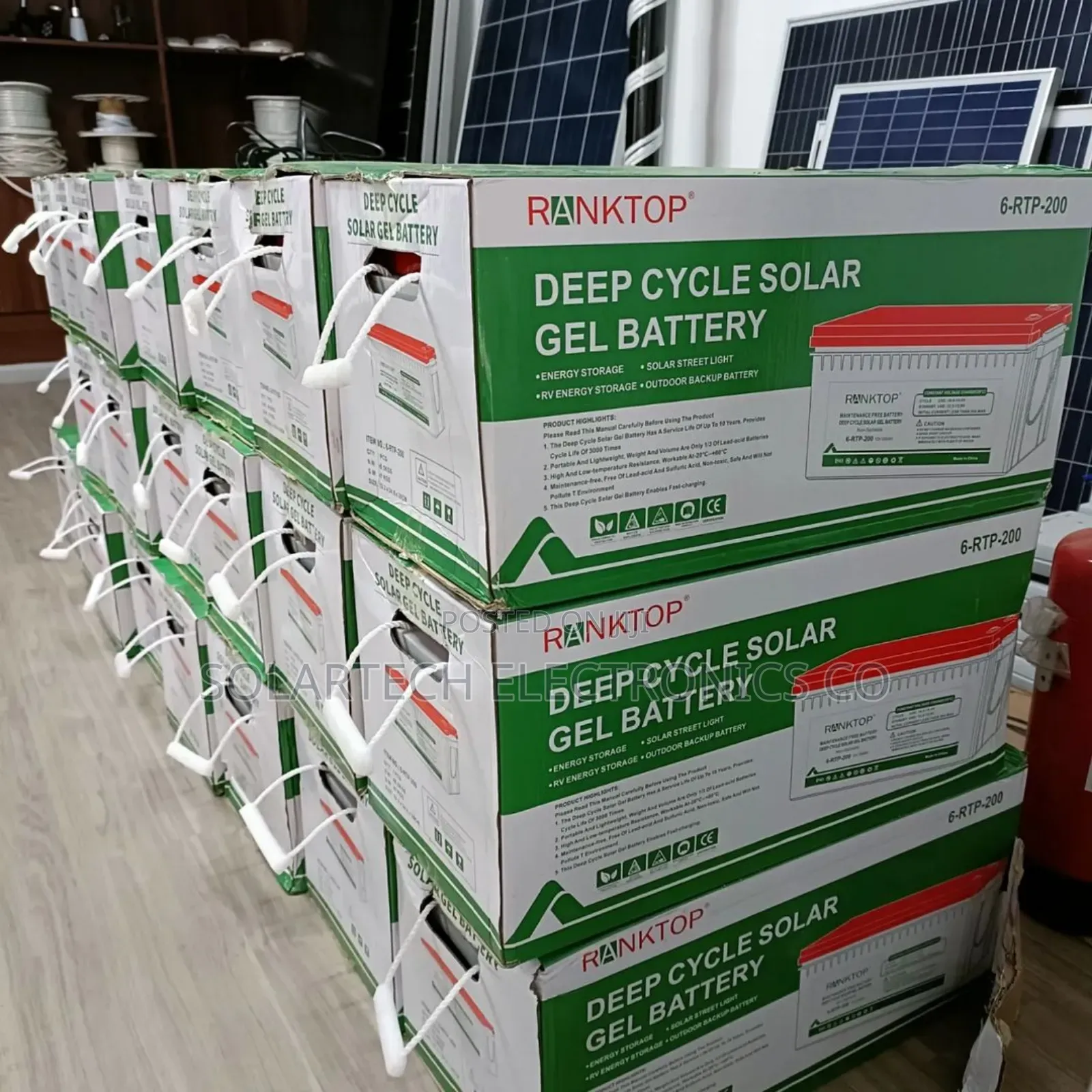 200ah RANK TOP Deep Cycle GEL Battery