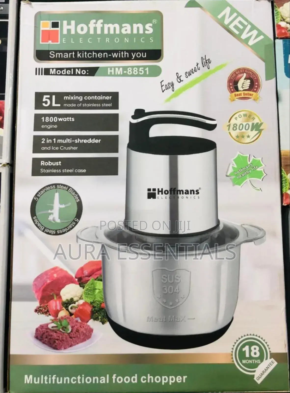 5 Litres HM-8851 Hoffmans Food Processor