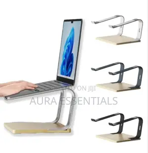 Metallic Laptop Table Raiser Holder