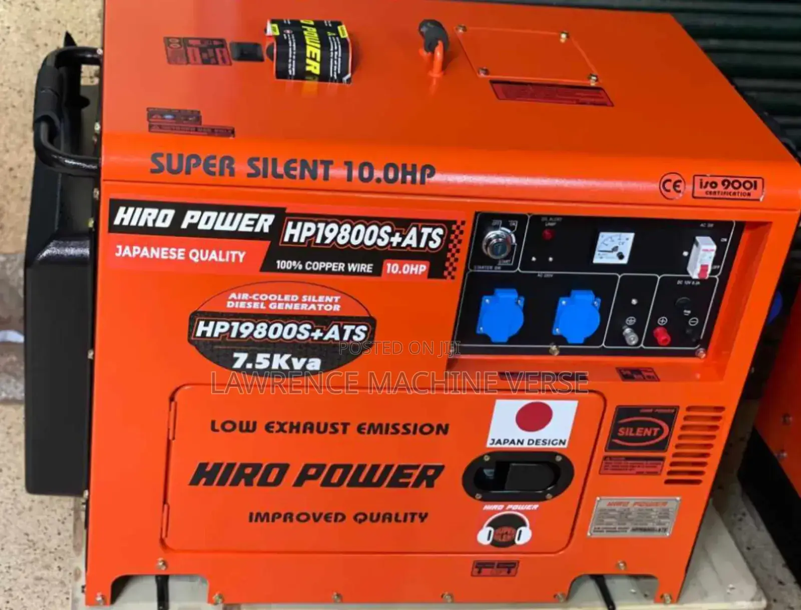 Super Silent Diesel Generator 7.5kva