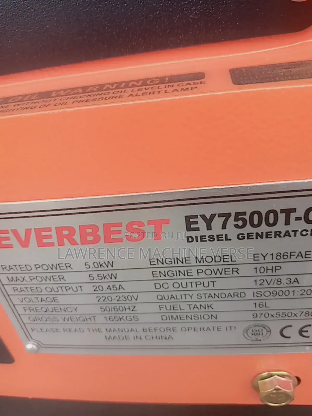 Diesel Generator Ever Best 5.5kva