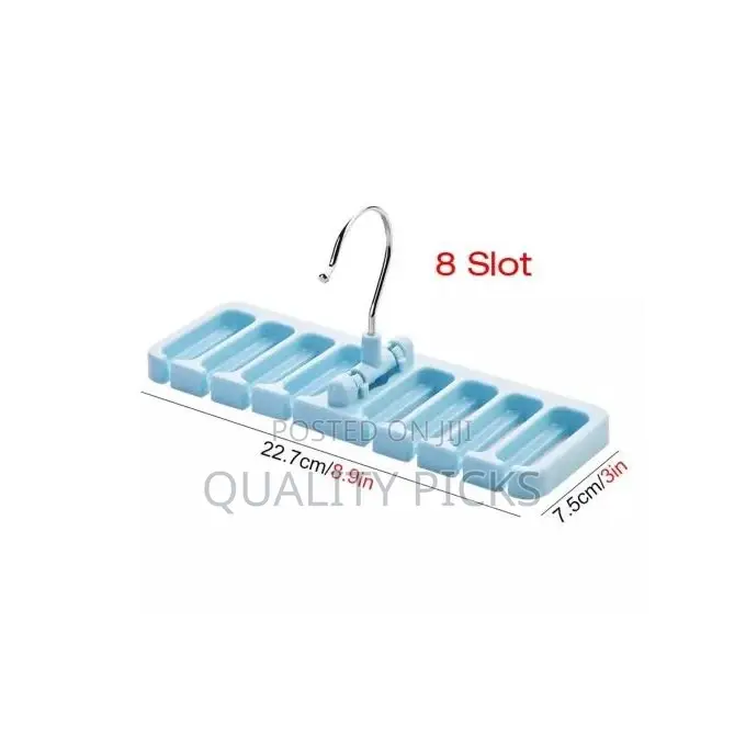 Multi-Function Storage Rack Tie Belt Organizer Hanger, Blue.