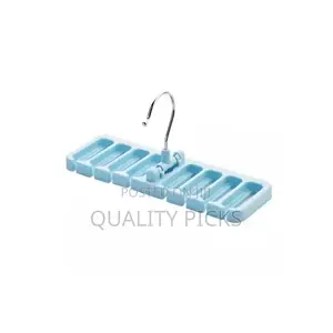 Multi-Function Storage Rack Tie Belt Organizer Hanger, Blue.