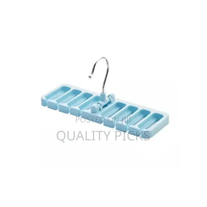 Multi-Function Storage Rack Tie Belt Organizer Hanger, Blue.