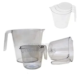 3pieces of Melamine Transparent Measuring Cups Containers
