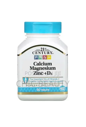 21st Century Calcium Magnesium Zinc + D3, 90 Tablets