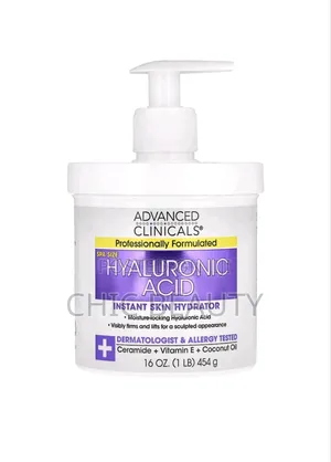 Advanced Clinicals Cream Hyaluronic Acid,Instant Skin Hydrator 454g