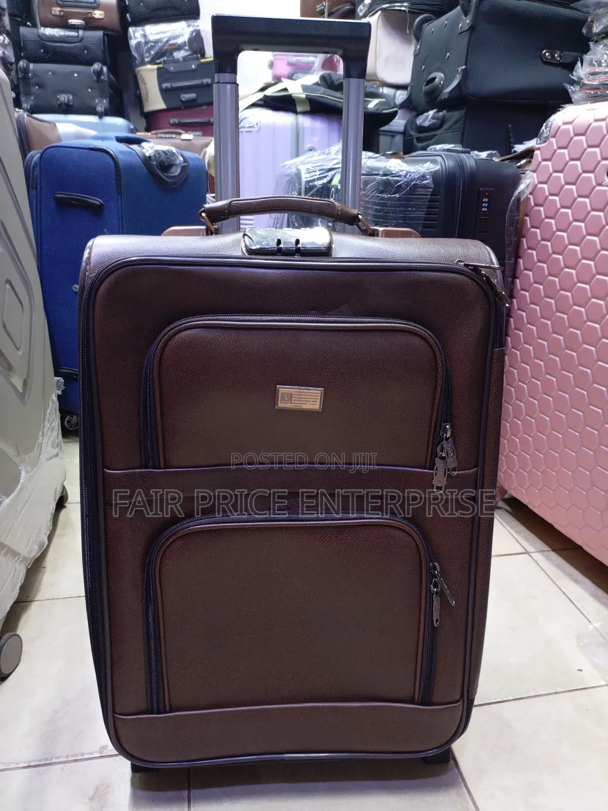 VIP Leather Suitcase in Medium Size