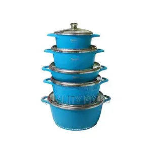 Dessini 5 Pieces of Non-Stick Stick Serving Saucepans