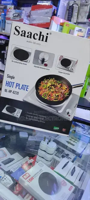 Electric Single Hot Plate Saachi With Pilot Light Indicator