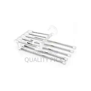 5 In1 Multi-Functional Trousers/Pants Hanger Rack-White.
