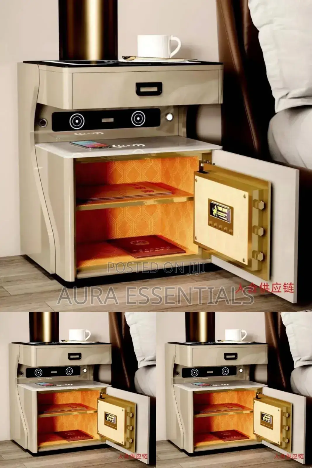 Smart Multifunction Table With Hidden Fireproof Safe