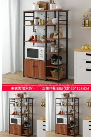 Versatile Wooden Kitchen Organiser With Shelves