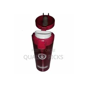 Stainless Steel Thermos Travel Mug Cup, 380 Ml - Pink