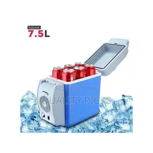 Portable Car Cooling and Warming Refrigerator, 7.5L,Blue