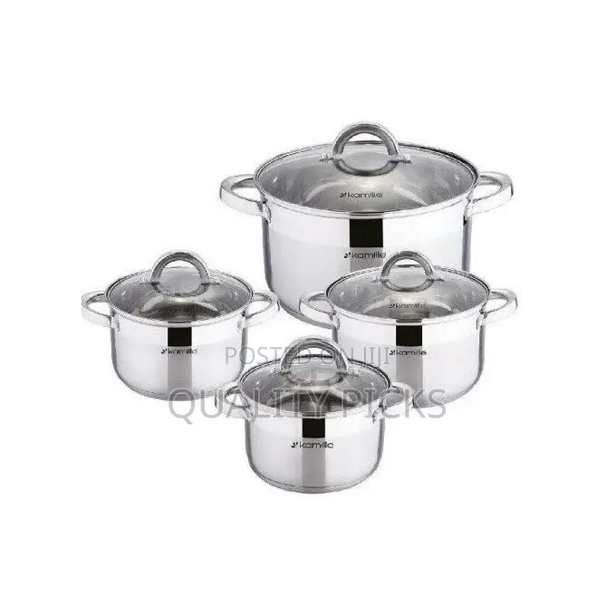 Kamill 4 Piece Stainless Steel Saucepans/Cookware
