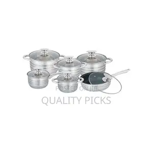Kaisa Villa 12 Pc Stainless Steel Cookware Pots
