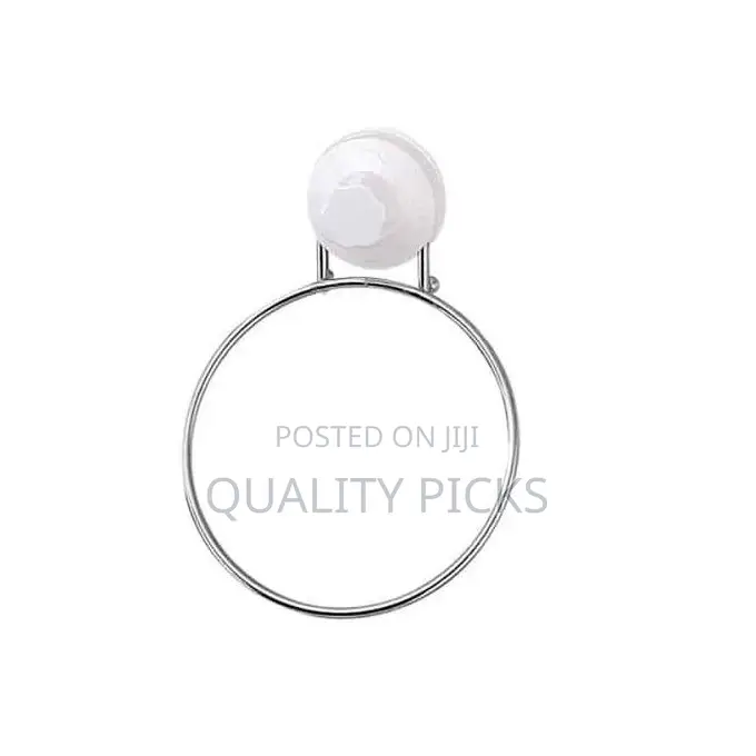 Towel Ring/Towel Rack Hanger With Magic Suction Cup, White.