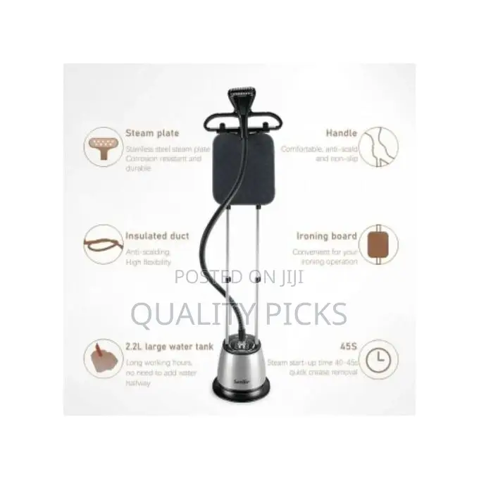 Sonifer Garment Steamer 2.2L With Adjustable Double Pole