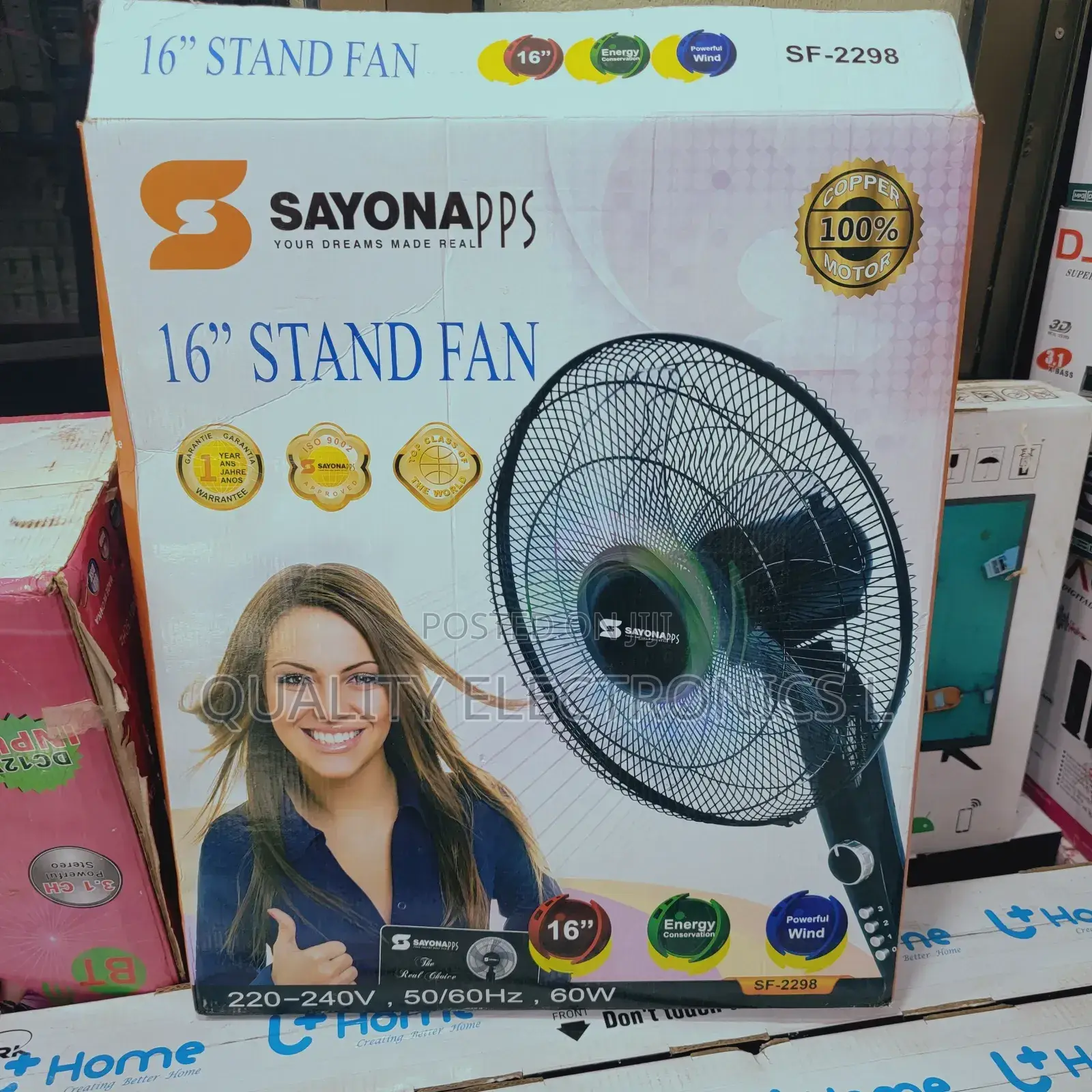 Sayona 16 Inches Stand Fan