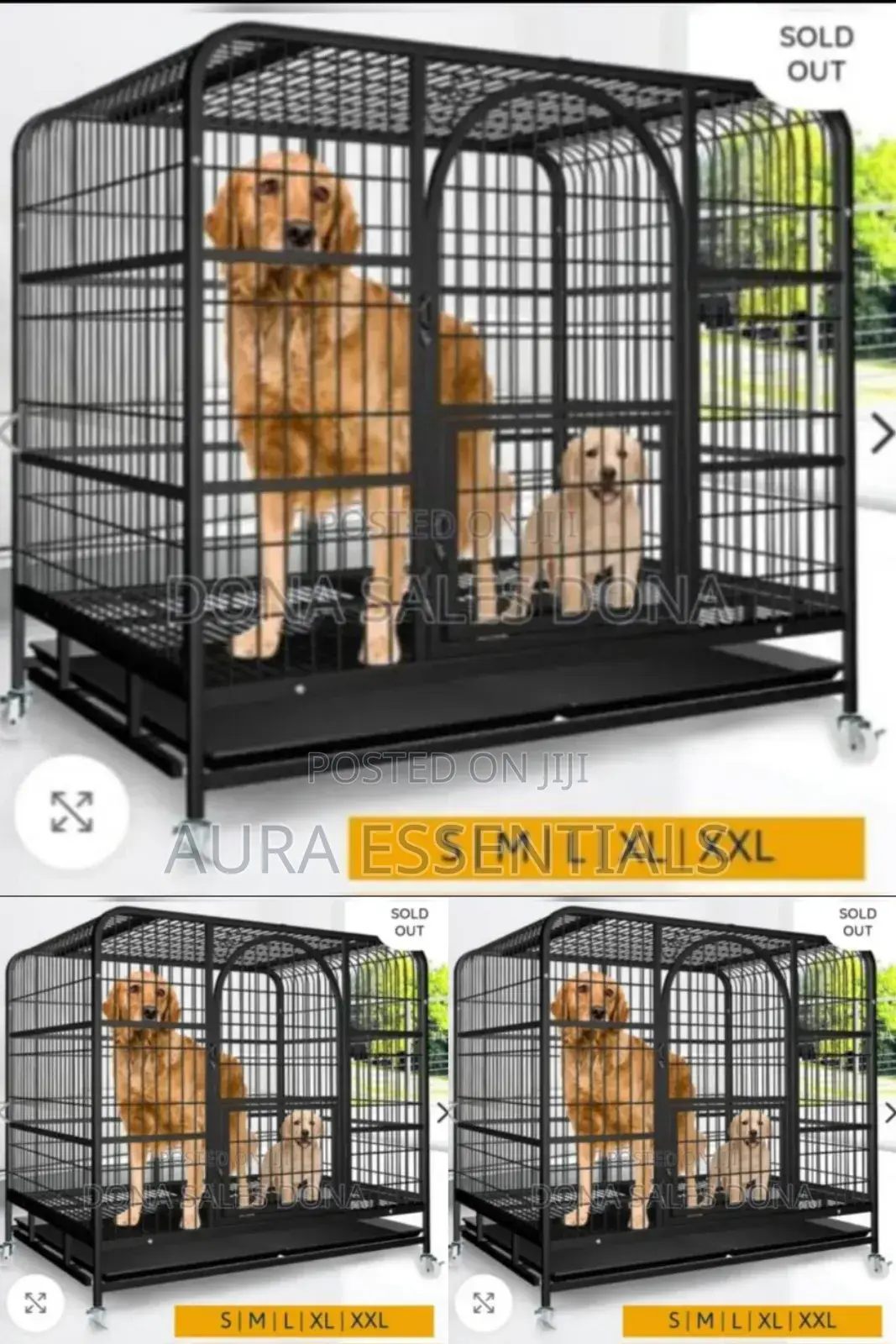 Metallic Dog Cage